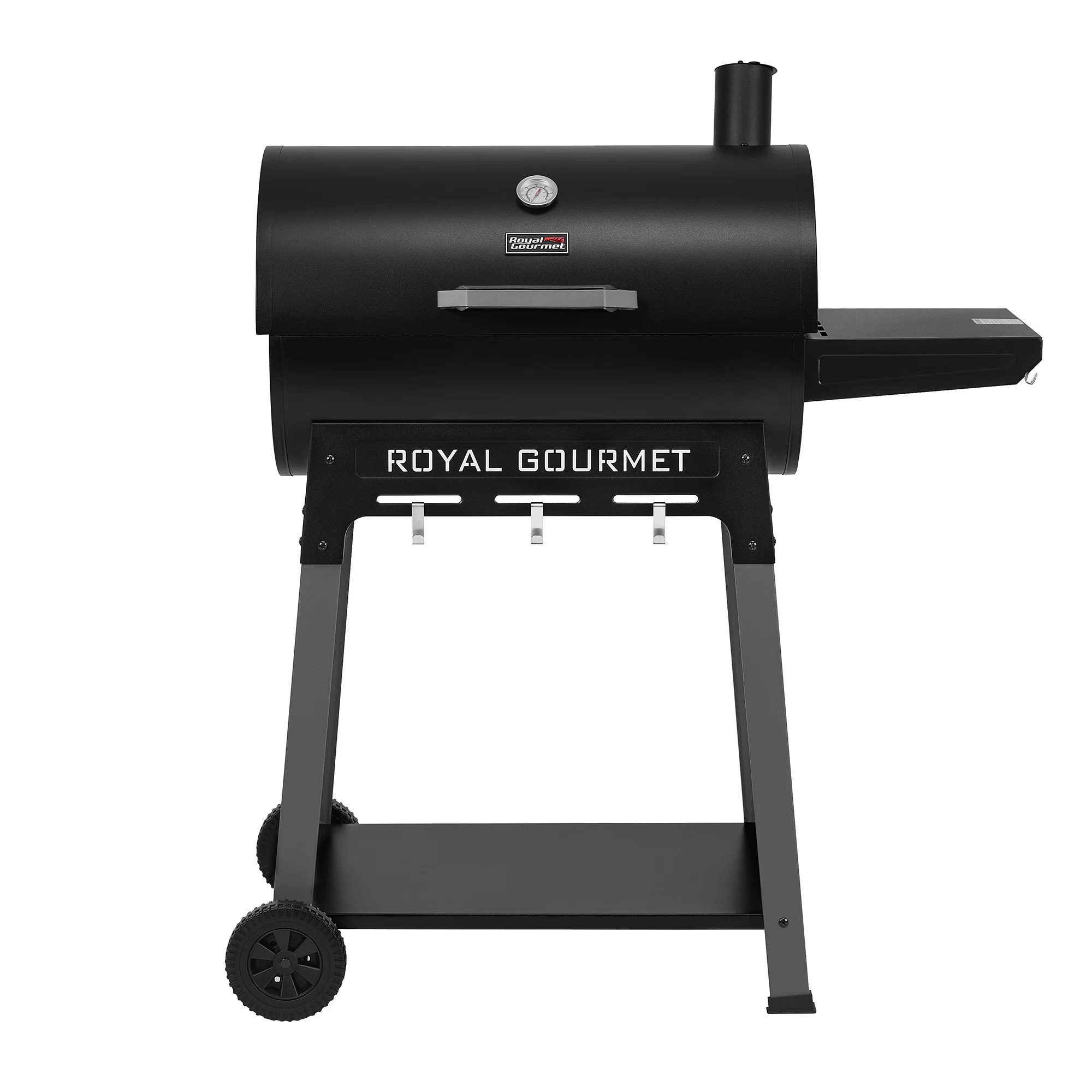 Royal Gourmet 28-inch Heavy Duty Charcoal Grill With Side Shelf, Black | Wayfair North America
