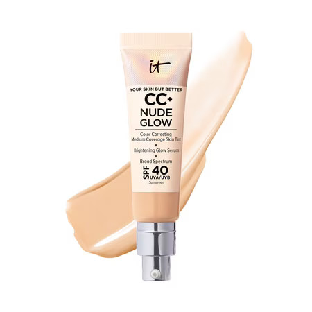IT Cosmetics CC+ Nude Glow Lightweight Foundation + Glow Serum with SPF 40 - With Niacinamide Hyaluronic Acid & Green Tea Extract - Medium - 1.08 fl oz C3 | Walmart (US)