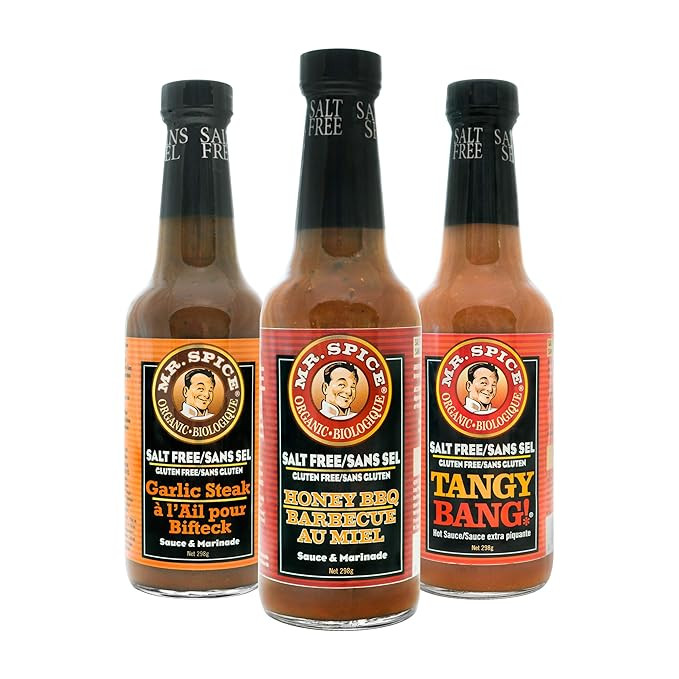 Mr. Spice 3-Pack Organic - Salt Free Sauce - Fat Free Marinade - Gluten Free - Vegan - Low Calori... | Amazon (US)