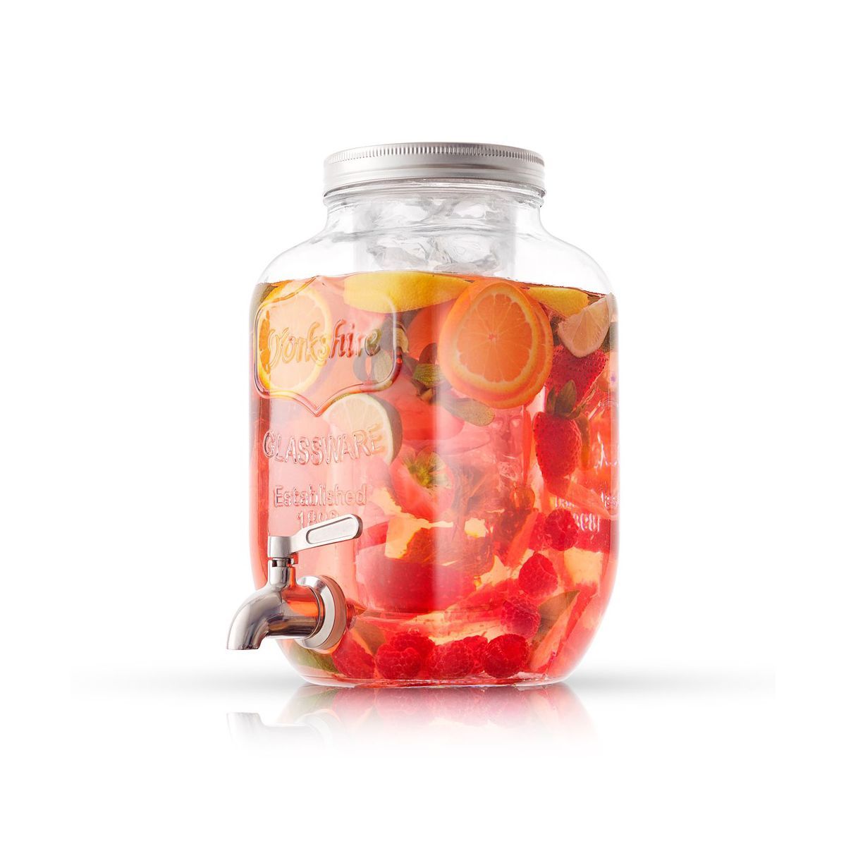 JoyJolt Glass Drink Dispenser, Ice Cylinder, & Fruit Infuser - 1 Gallon Drink Dispensers for Part... | Target