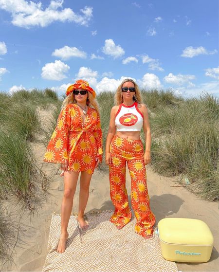 Simon Miller x Mango collaboration sun print trousers, beach dress and bucket hat.

#LTKstyletip #LTKSeasonal #LTKeurope