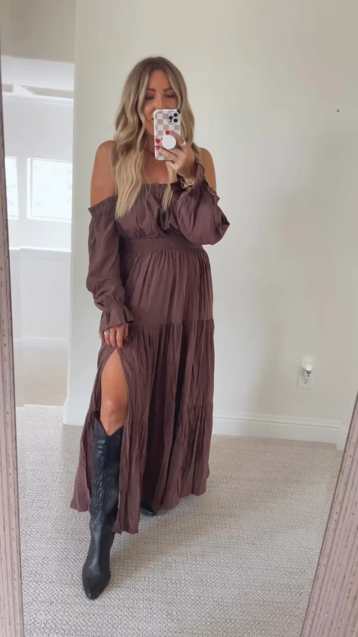 1. Dress fits tts, but I sized up to large 
Cowboy boots. Fall family photos outfit. Holiday. 
Fall outfit. Holiday party outfit. 
Teacher outfit. Holiday party. . Thanksgiving outfit.Friendsgiving. Fall fashion. 
Pullover. Holiday party. Thanksgiving outfit. Sale 




#LTKGiftGuide #LTKHoliday #LTKCyberWeek