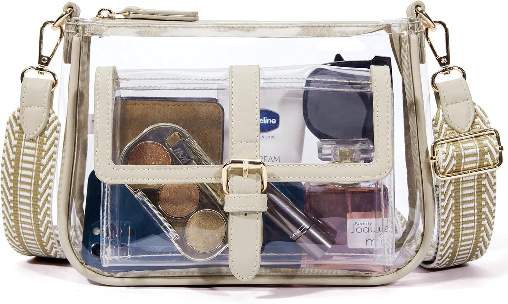 Missnine Clear Bag Stadium Approved PVC Crossbody Purse for Women Transparent Shoulder Concert Ba... | Amazon (US)