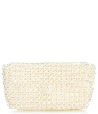 x Darby Fallon Clark Girls Lacey Beaded Pearl Shoulder Bag | Dillard's