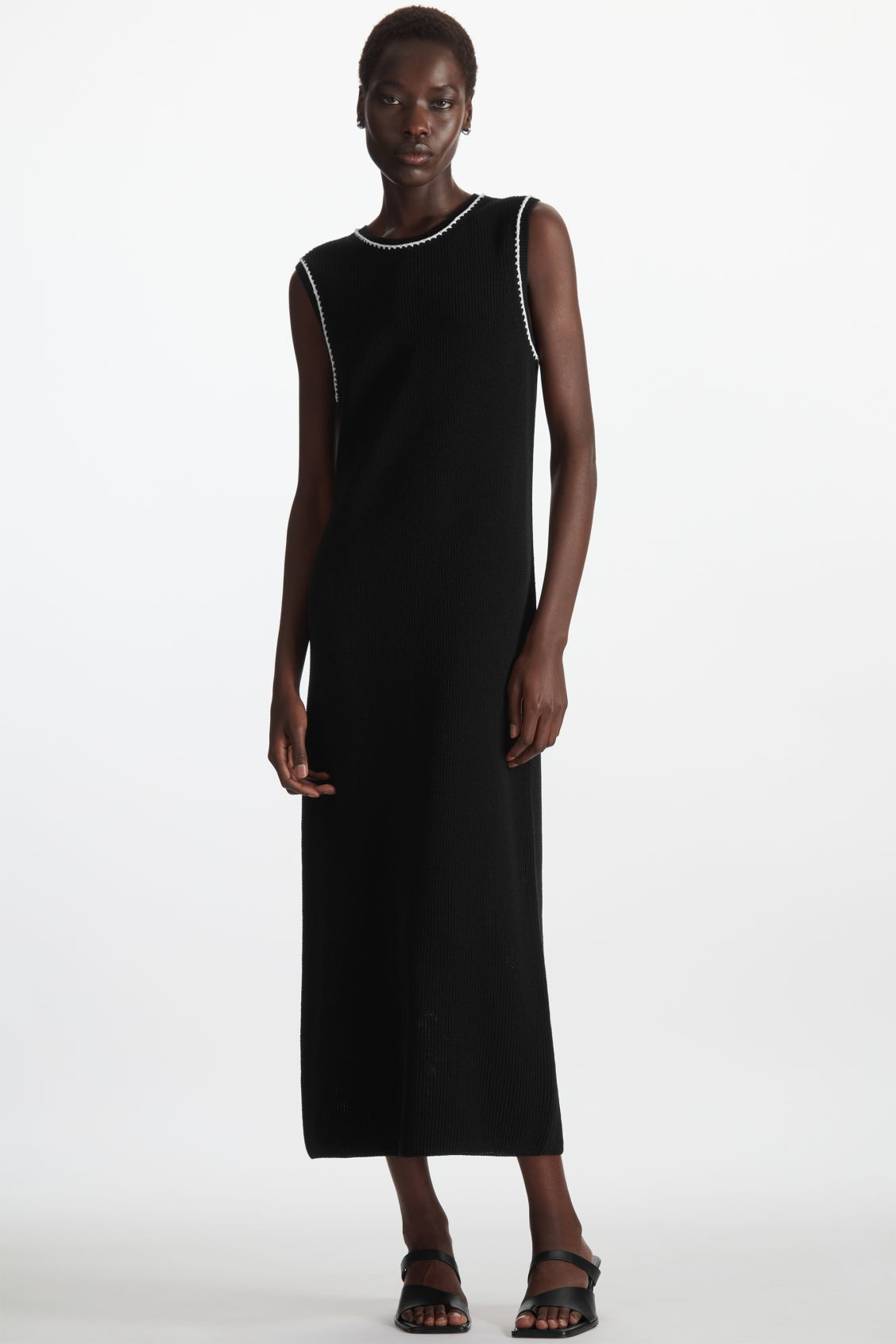 KNITTED MIDI DRESS - BLACK - Dresses - COS | COS (US)