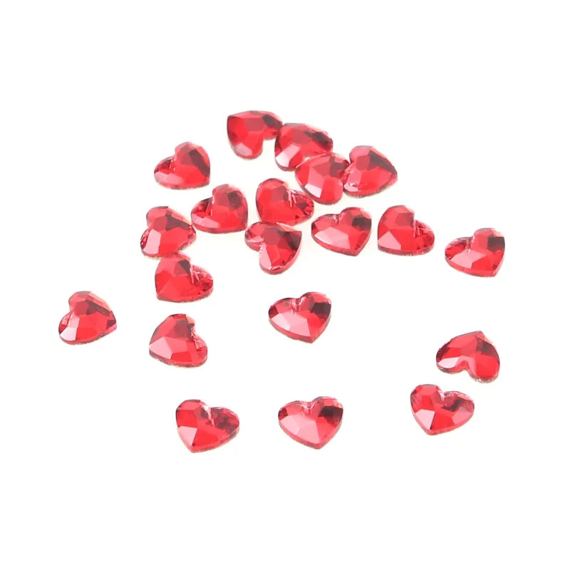 GENEMA Heart Crystal Gems Flat Back Heart Rhinestones for DIY Crafts,Clothes,Shoe Decor - Walmart... | Walmart (US)