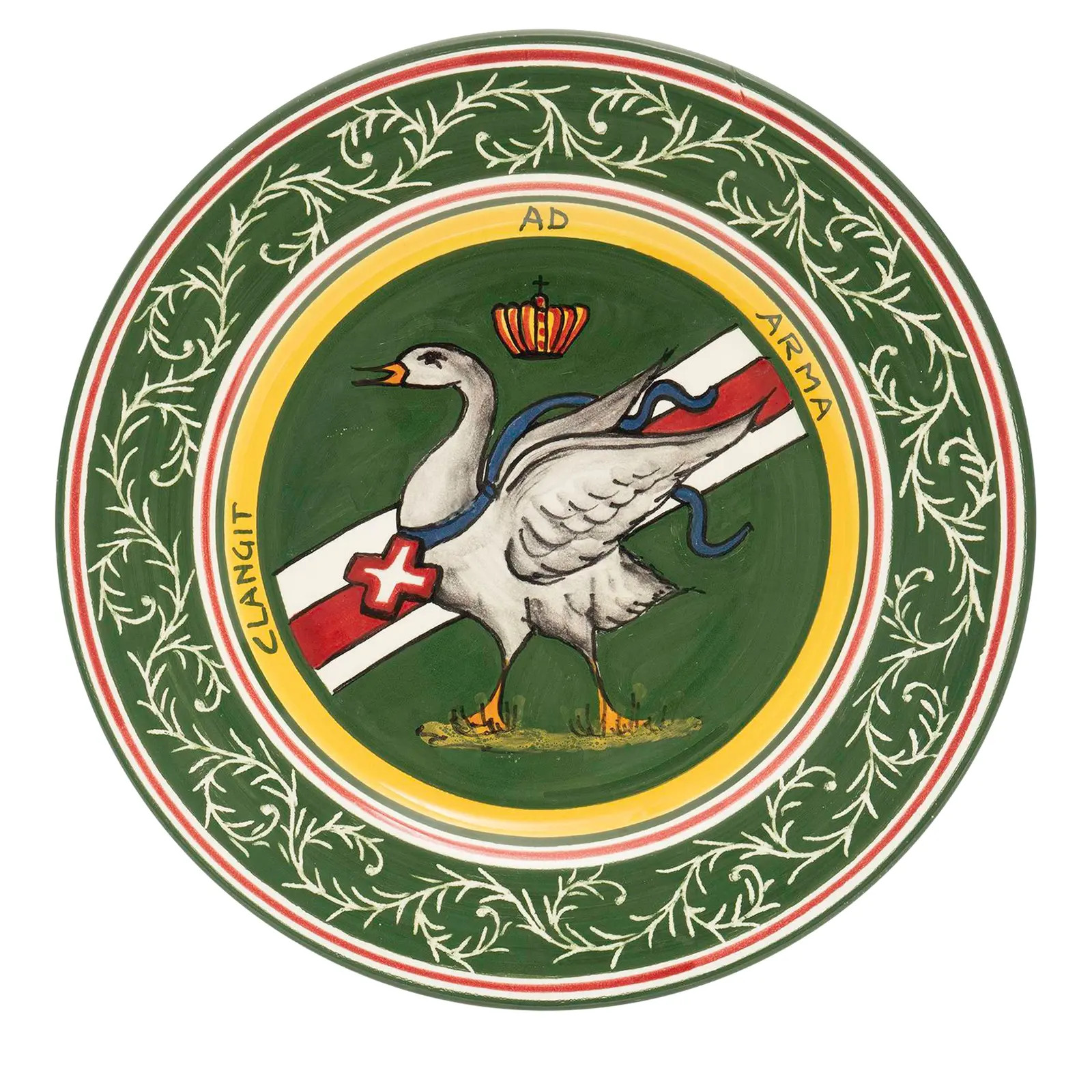 Goose Dinner Plate 11.5", Contrade Dinnerware From Siena | Chairish