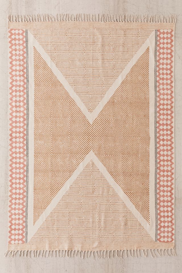 Calisa Block Printed Rug | Urban Outfitters (US and RoW)