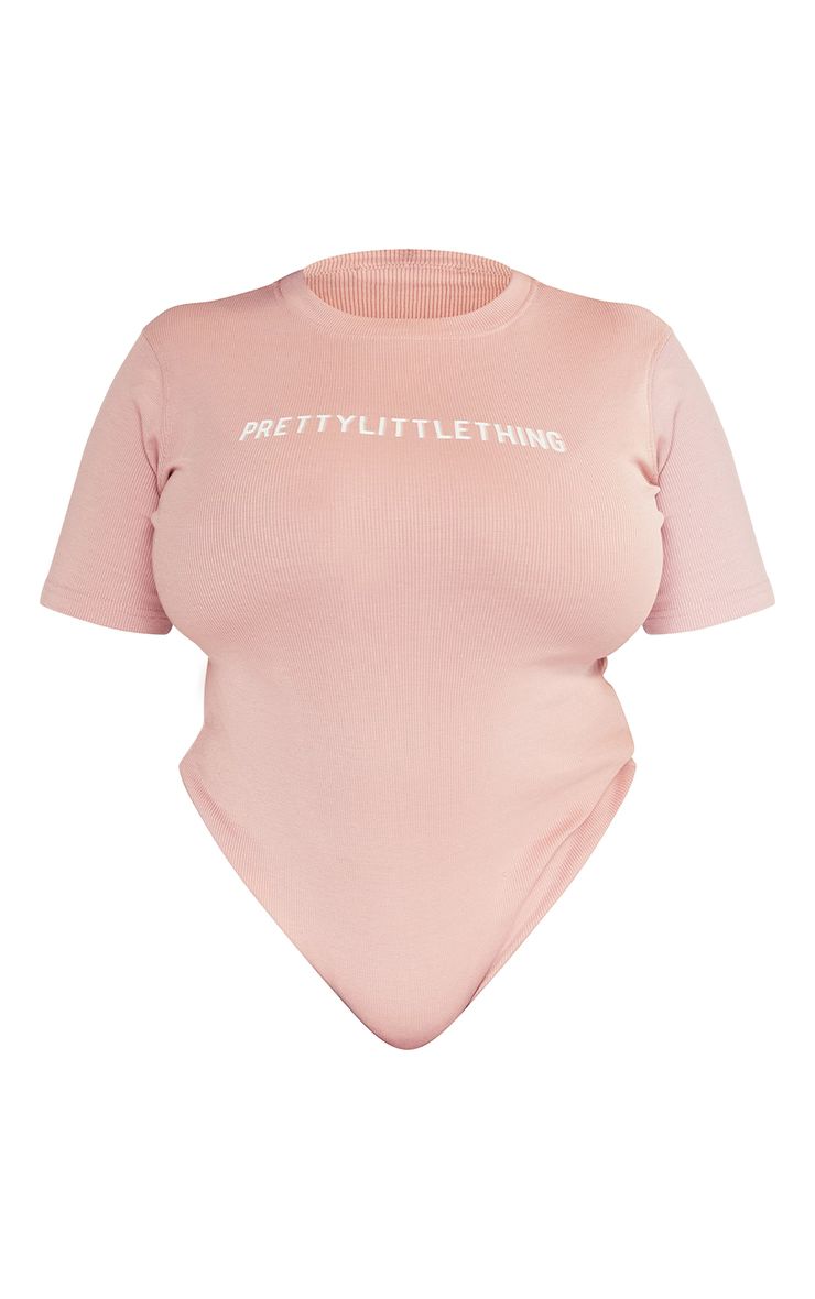 PRETTYLITTLETHING Plus Light Pink Cap Sleeve Bodysuit | PrettyLittleThing US