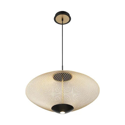 Park LED Pendant Light - Large, Gold & Black Mesh | Wayfair North America