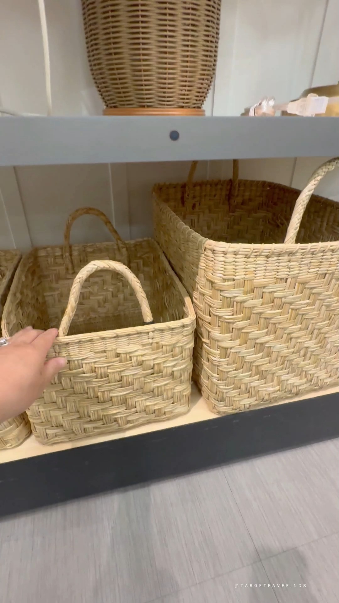 hearth and hand by magnolia spring/summer storage woven baskets, round, rectangle, organization, target home decor, target finds, targetfavefinds 

 #LTKHome #LTKFindsUnder50