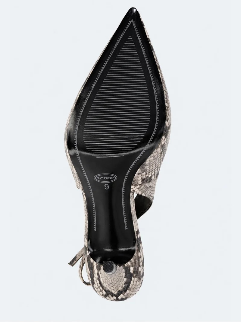 Devil Wears Prada Scoop Collection Women's Pointed Toe Slingback Heels | Walmart (US)