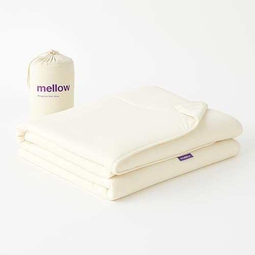 Mellow Cloud Cold Cooling Comforter for Hot Sleepers — Dual-Sided Arctic Silk & CloudKnit, Lightweight Summer Quilt, Built-in Duvet, Machine Washable, Full/Queen, White | Amazon (US)