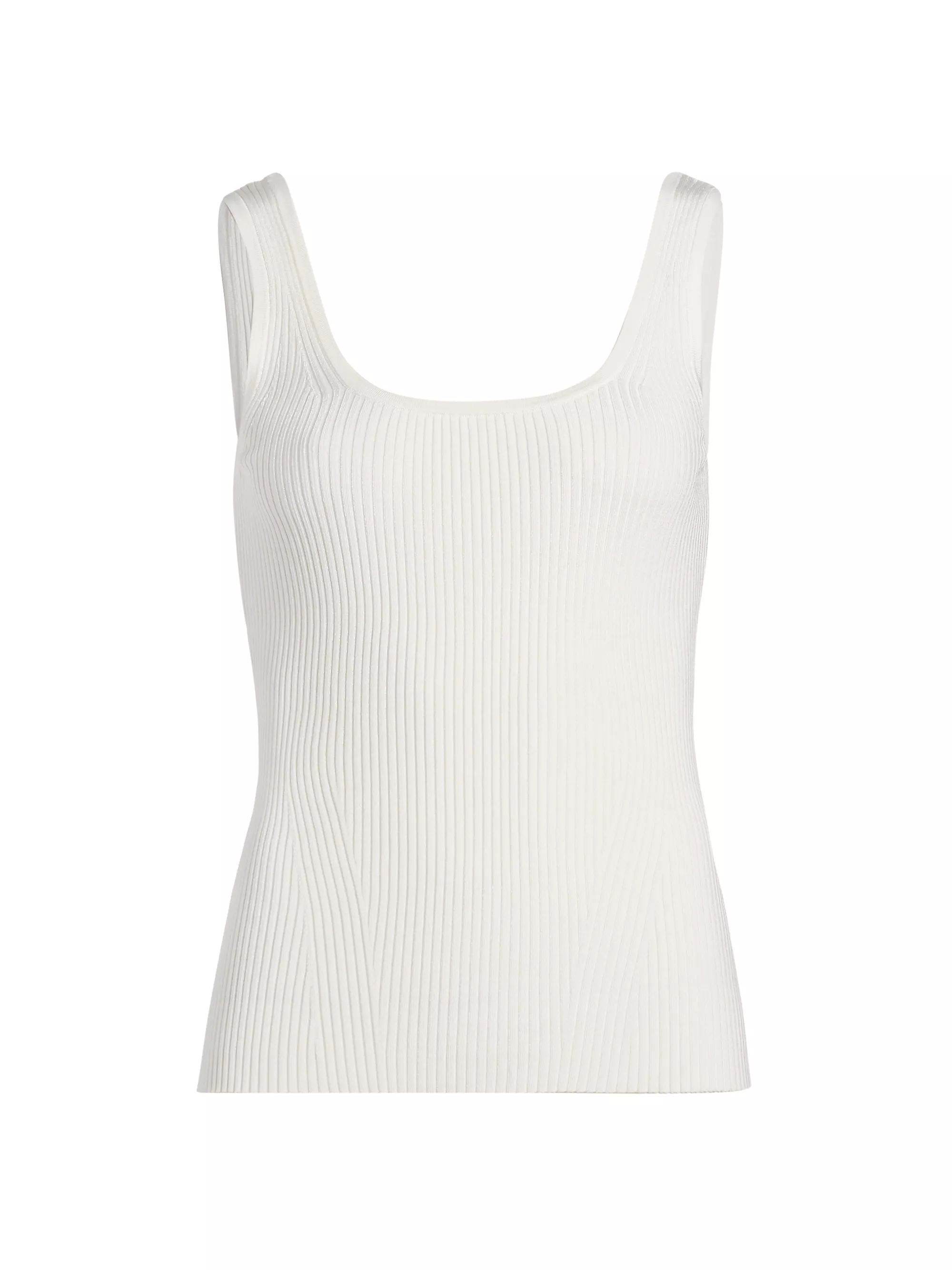 Scoopneck Rib-Knit Tank | Saks Fifth Avenue