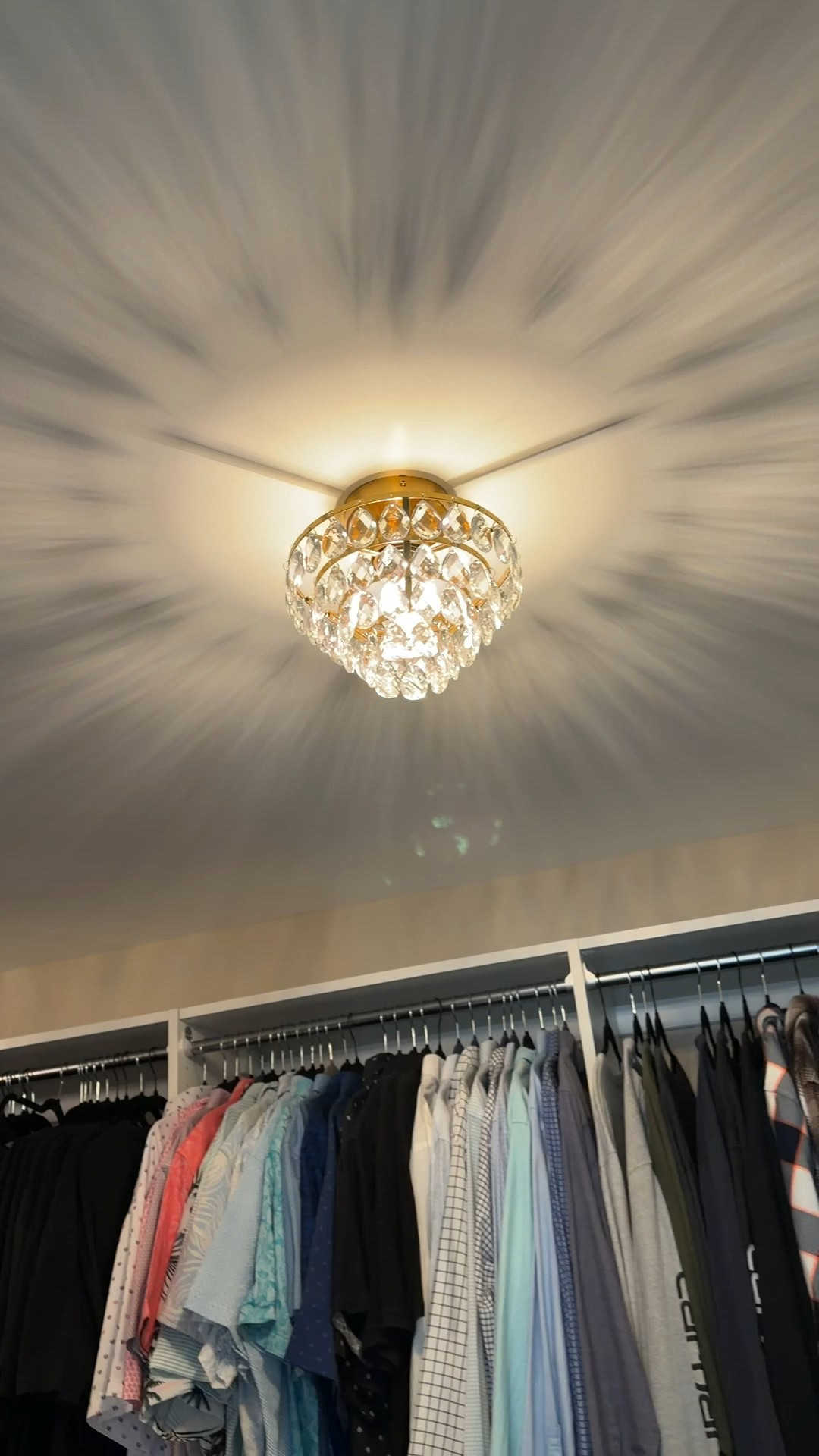 New closet chandeliers ✨ 

#LTKBeauty #LTKdayinmylife #LTKHome