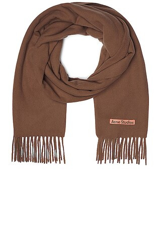 Acne Studios Solid Scarf in Caramel Brown | FWRD | FWRD 