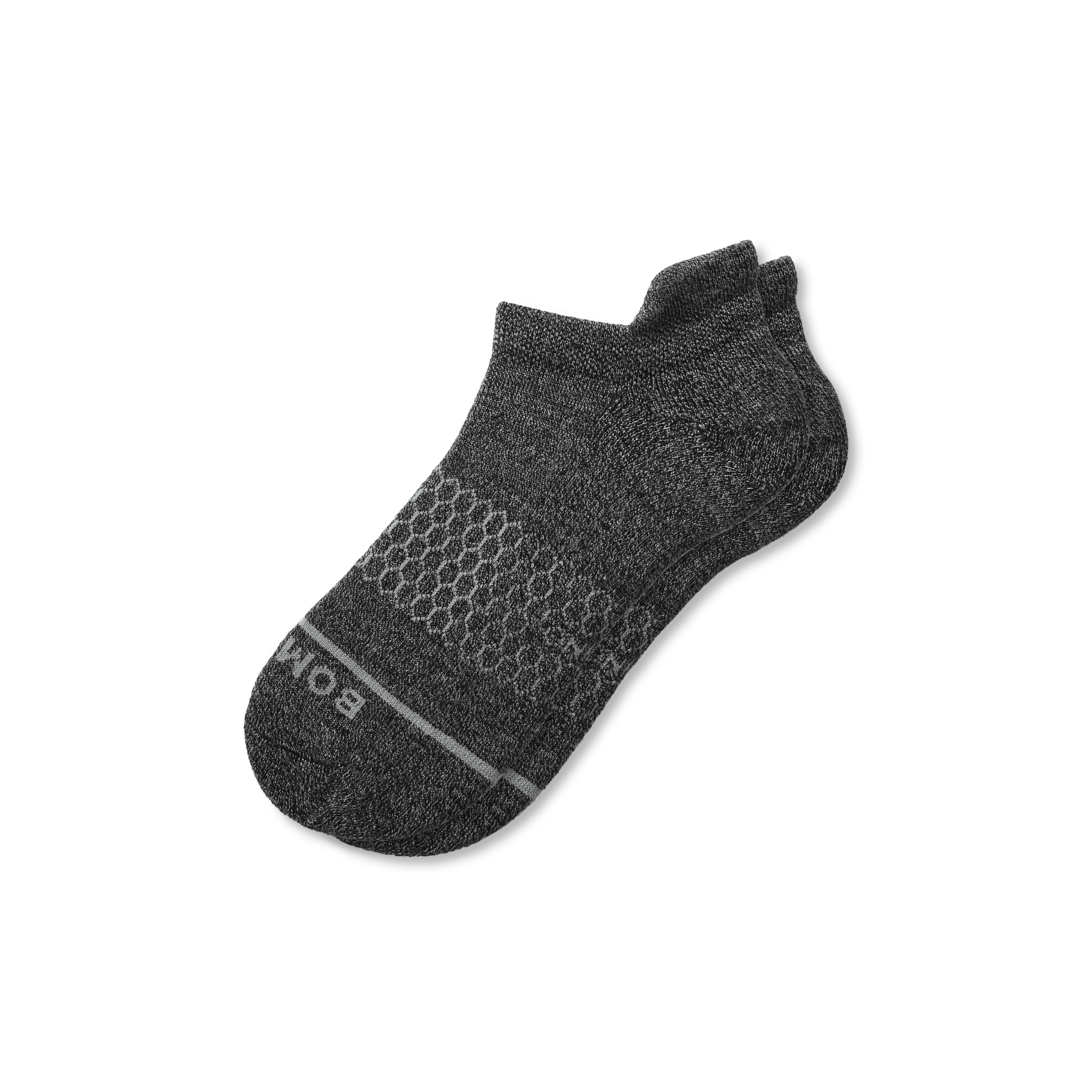 Women's Merino Wool Blend Ankle Socks - Charcoal - Medium - Bombas | Bombas