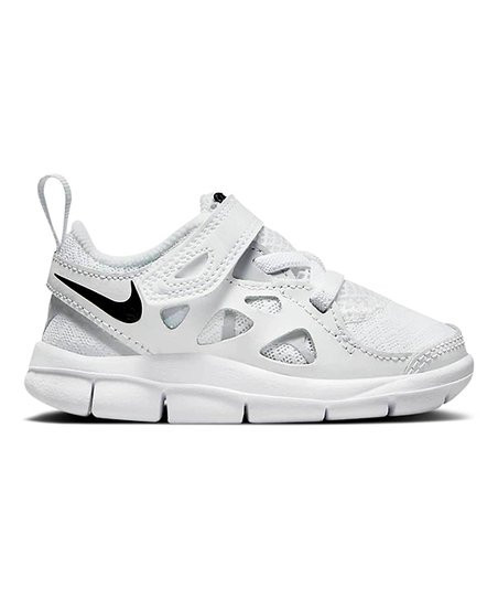 Nike White & Wolf Gray Free Run 2 Running Shoe - Kids | Zulily