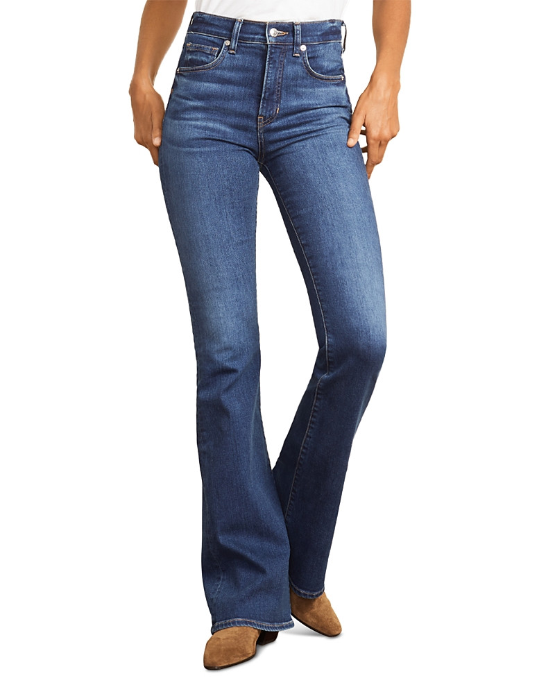 Veronica Beard Beverly High Rise Flare Jeans in Bright Blue | Bloomingdale's (US)