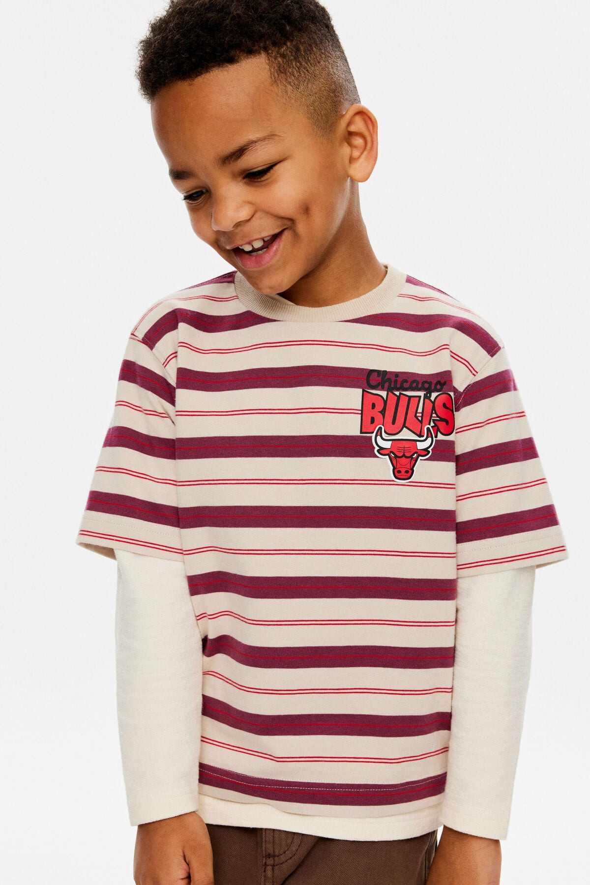NBA Chicago Bulls Boxy Fit Tee | Cotton On (US)