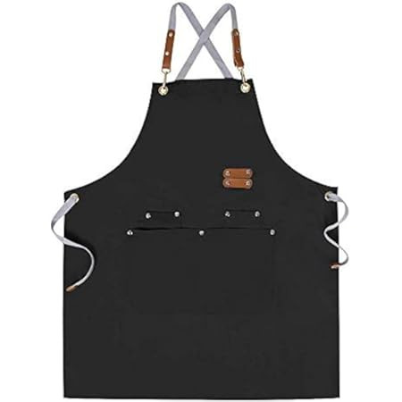 hedley & bennett Crossback Apron - Crossback Chef Apron with Pockets - 100% Cotton Twill, 8oz - M... | Amazon (US)