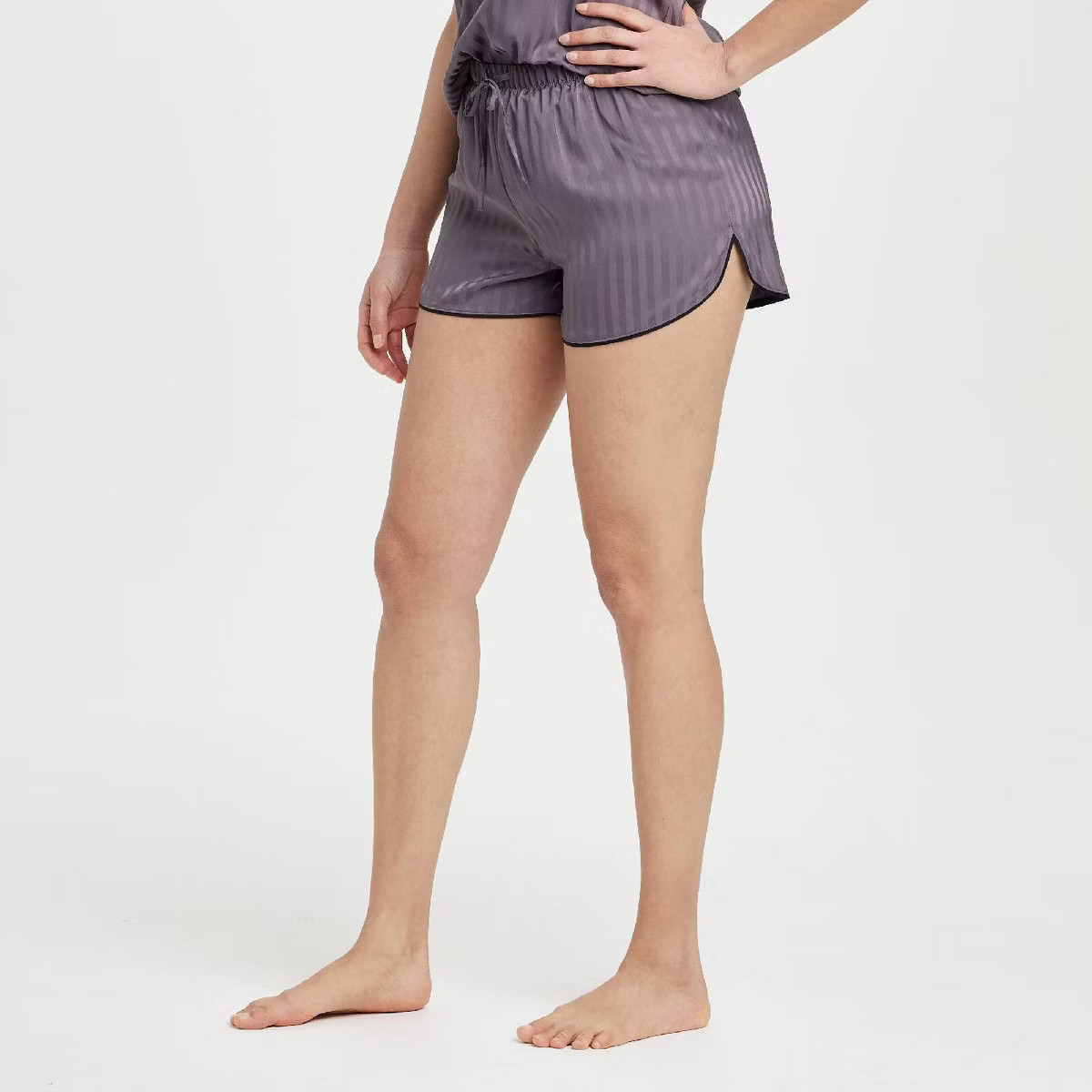 Women's Luxury Collection Shadow Striped Satin Pajama Shorts - Auden™ | Target