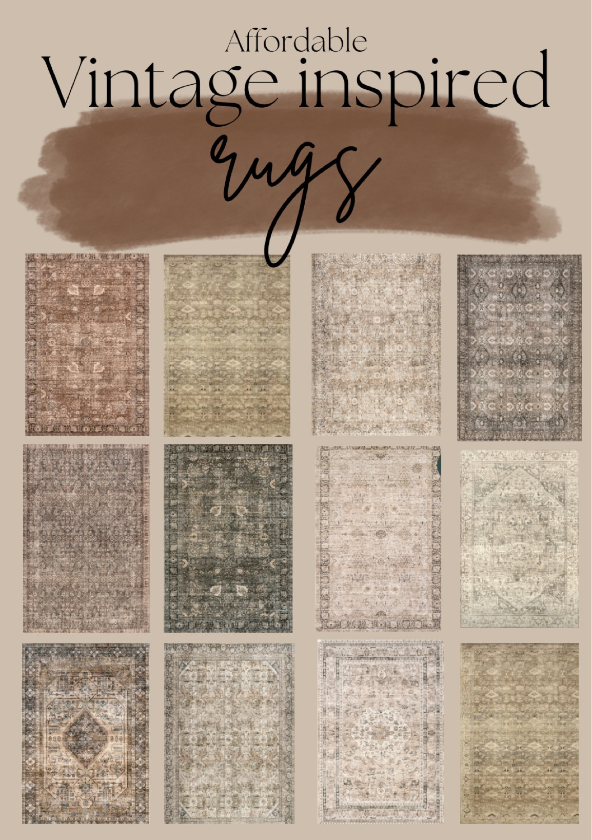 Vintage inspired rugs , affordable rugs rugsusa 

#LTKHome
