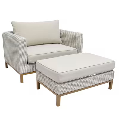 Origin 21 Veda springs 2-Piece Metal Frame Patio Conversation Set with Cushions Lowes.com | Lowe's