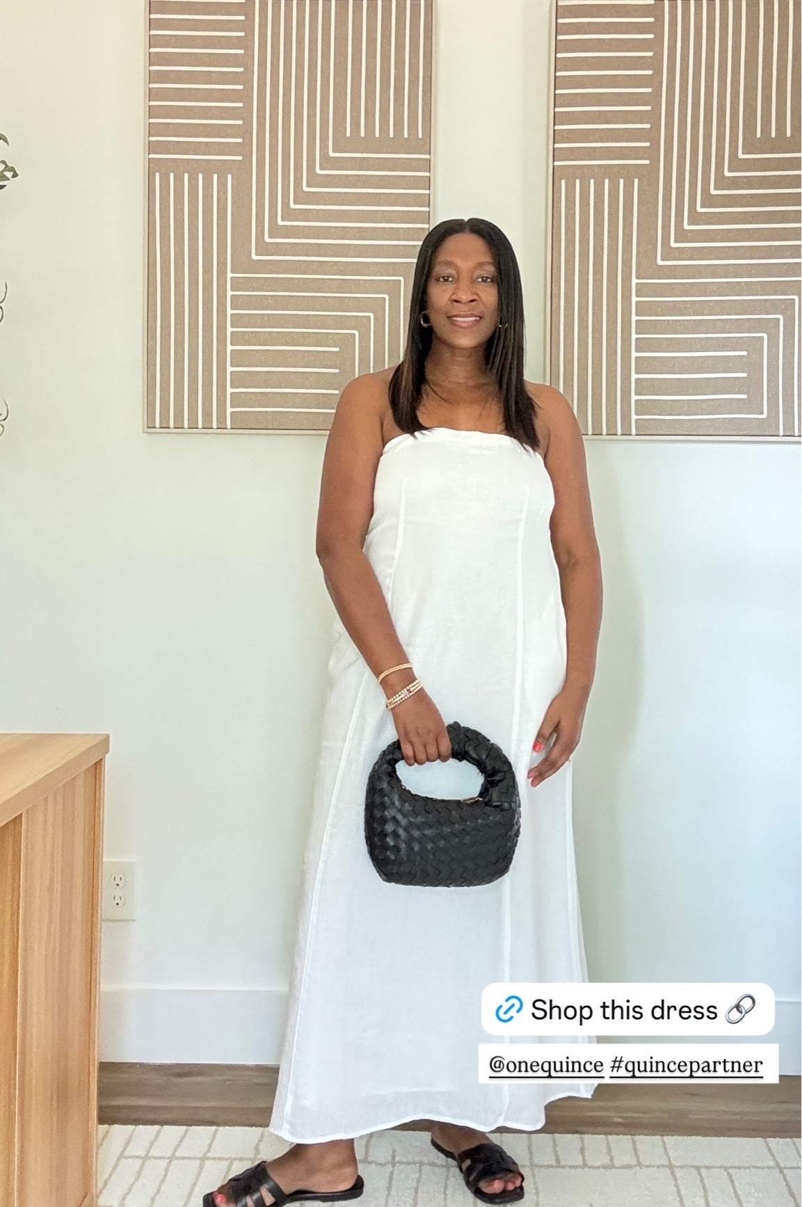 White strapless linen dress

#LTKootd #LTKOver40 #LTKgrwm