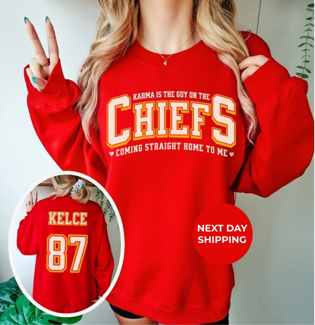 Karm is the Guy on the Chifs T-shirt and Sweatshirt Travis Kelce and TS Era Kansa Chefs Era Karm ... | Etsy (US)