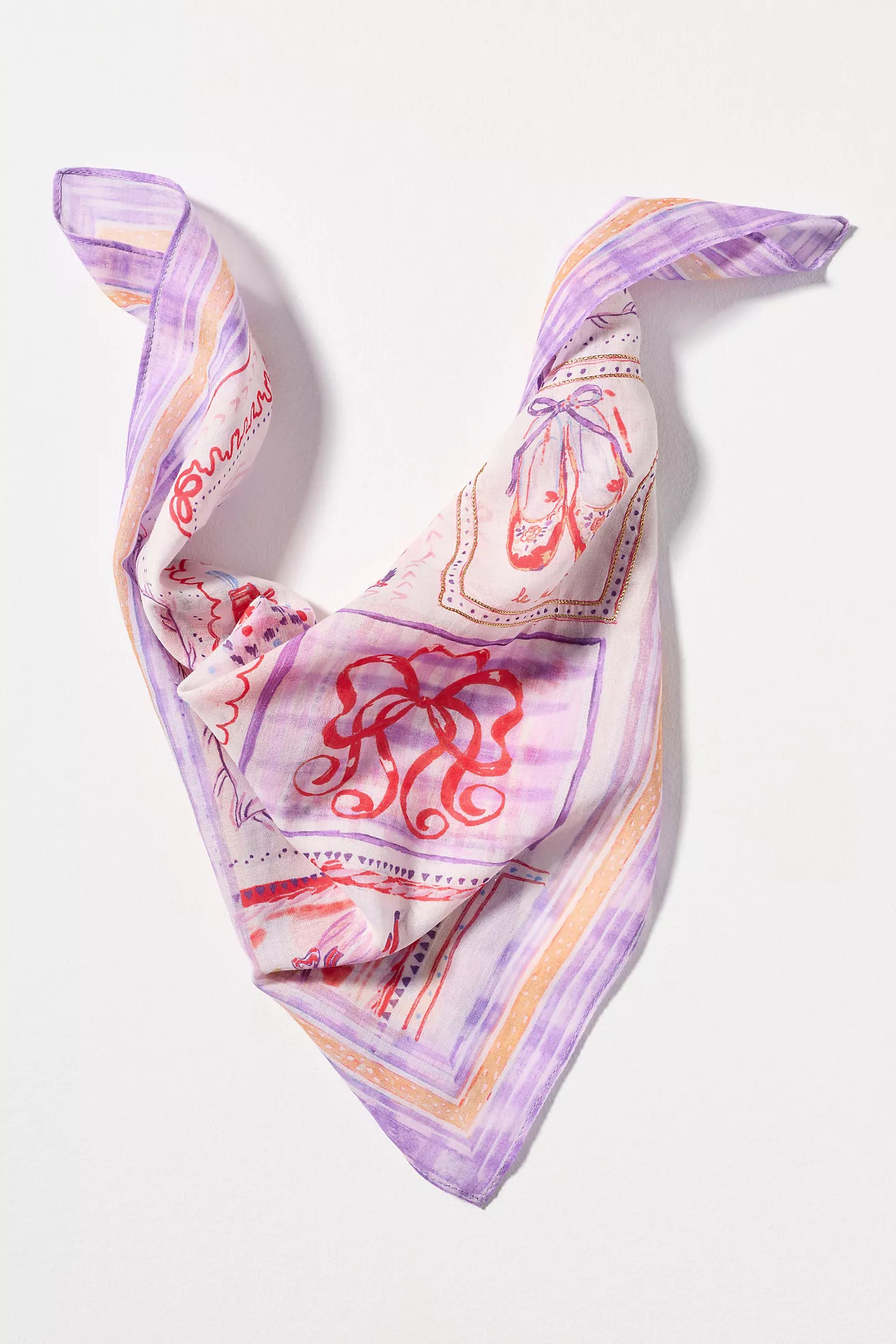 Maeve Holiday Printed Bandana Scarf | Anthropologie (US)
