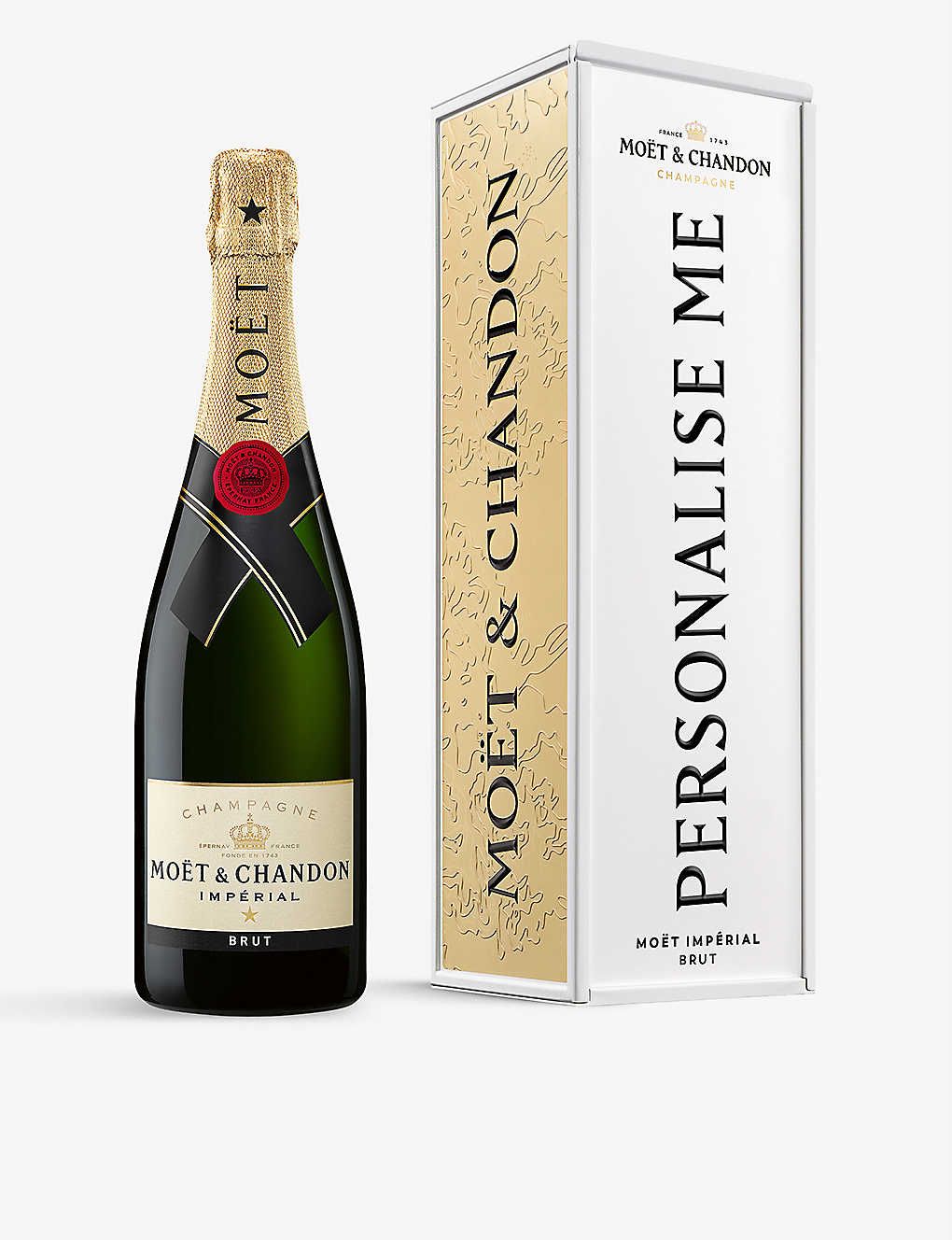MOET & CHANDON Exclusive Impérial Brut NV Champagne and personalised tin 750ml | Selfridges