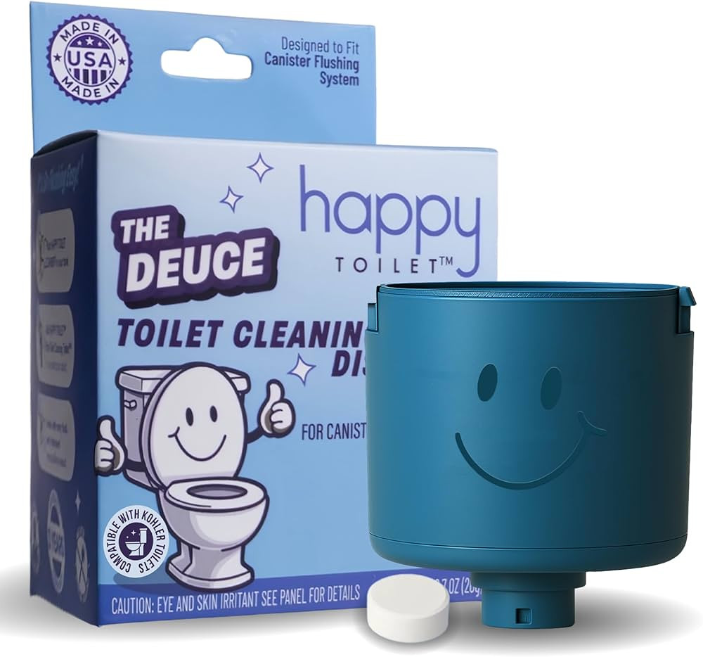 Happy Toilet Cleaner Deuce - Compatible with Kohler Toilets & Canister Flushing Systems - Automat... | Amazon (US)