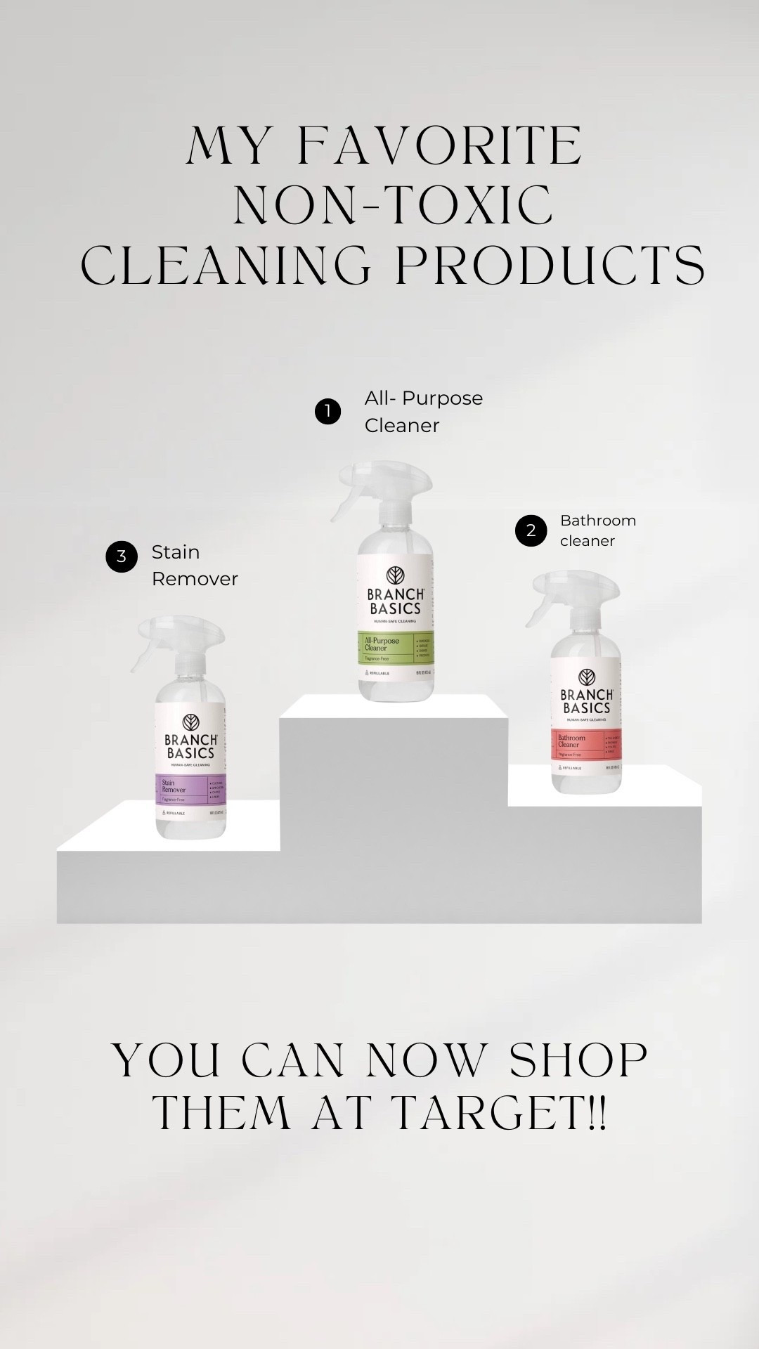 Having kids has made me realize how important it is to use clean products! We love these and love that you can get them at target now! ❤️ 