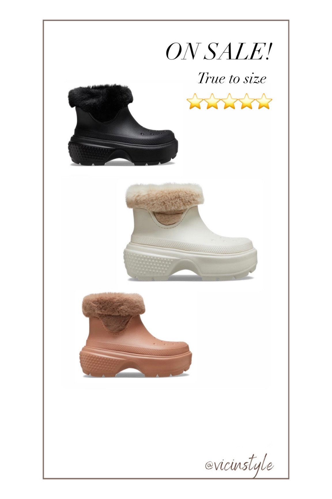 I got size 8 - love!!
Lightweight, waterproof, so warm 