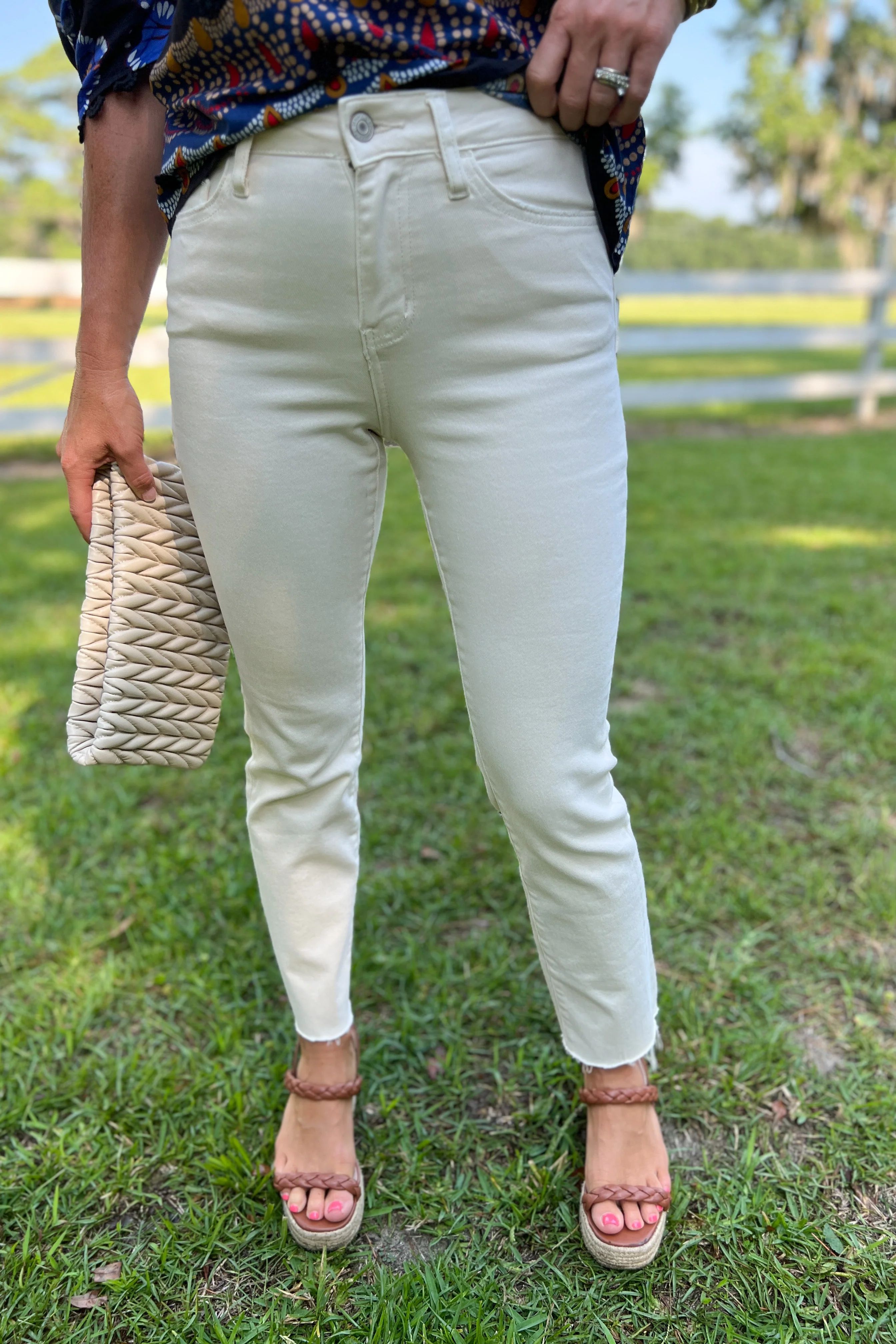 Victoria jeans, cream | Mimi Seabrook