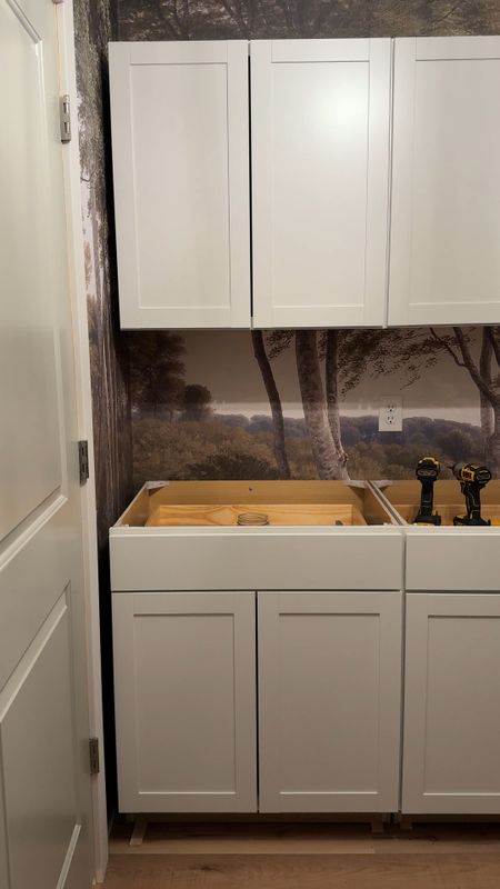 Pre-made cabinets. We are using these in our laundry room project and they are great. Already finished so you don’t need to paint them and come in lots of sizes #LTKhome

#LTKVideo