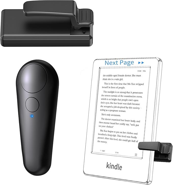 RF Remote Control Page Turner for Kindle Paperwhite Kobo eReaders, Remote Page Turner for Phone i... | Amazon (US)