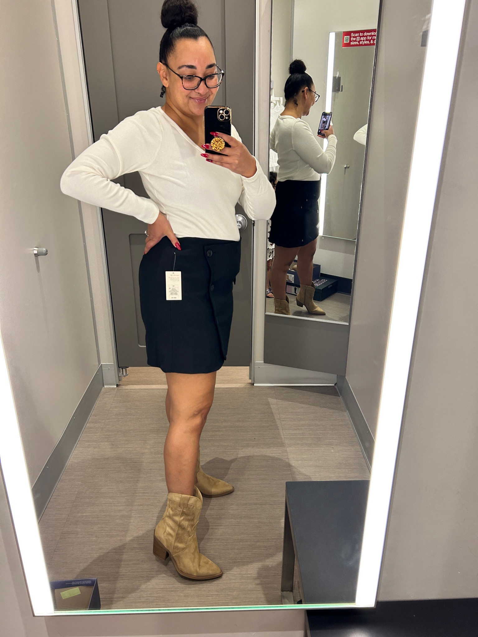 Target shoes and clothing are on sale! Ends today 
Boots. Skirt. Long sleeve. 

#LTKSaleAlert #LTKShoeCrush #LTKStyleTip