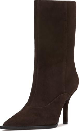 Vince Camuto, Women's, Presca Mid-Calf Bootie, Brownie, 8.5, Medium | Amazon (US)