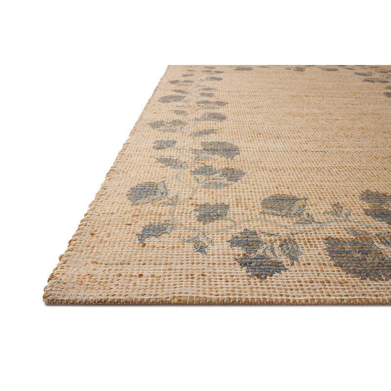 Chris Loves Julia x Loloi Rue Natural / Denim Area Rug | Wayfair North America