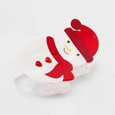 Snowman Claw Hair Clip - Red | Target