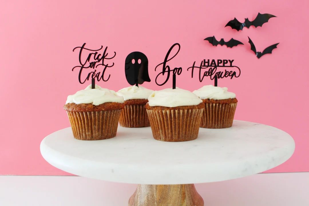 Halloween Treat Toppers Cupcake Toppers Halloween Party - Etsy | Etsy (US)