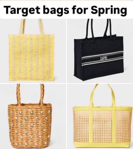 Spring bags! Spring totes, straw bag, spring vacation 

#LTKSeasonal #LTKitbag #LTKfindsunder50