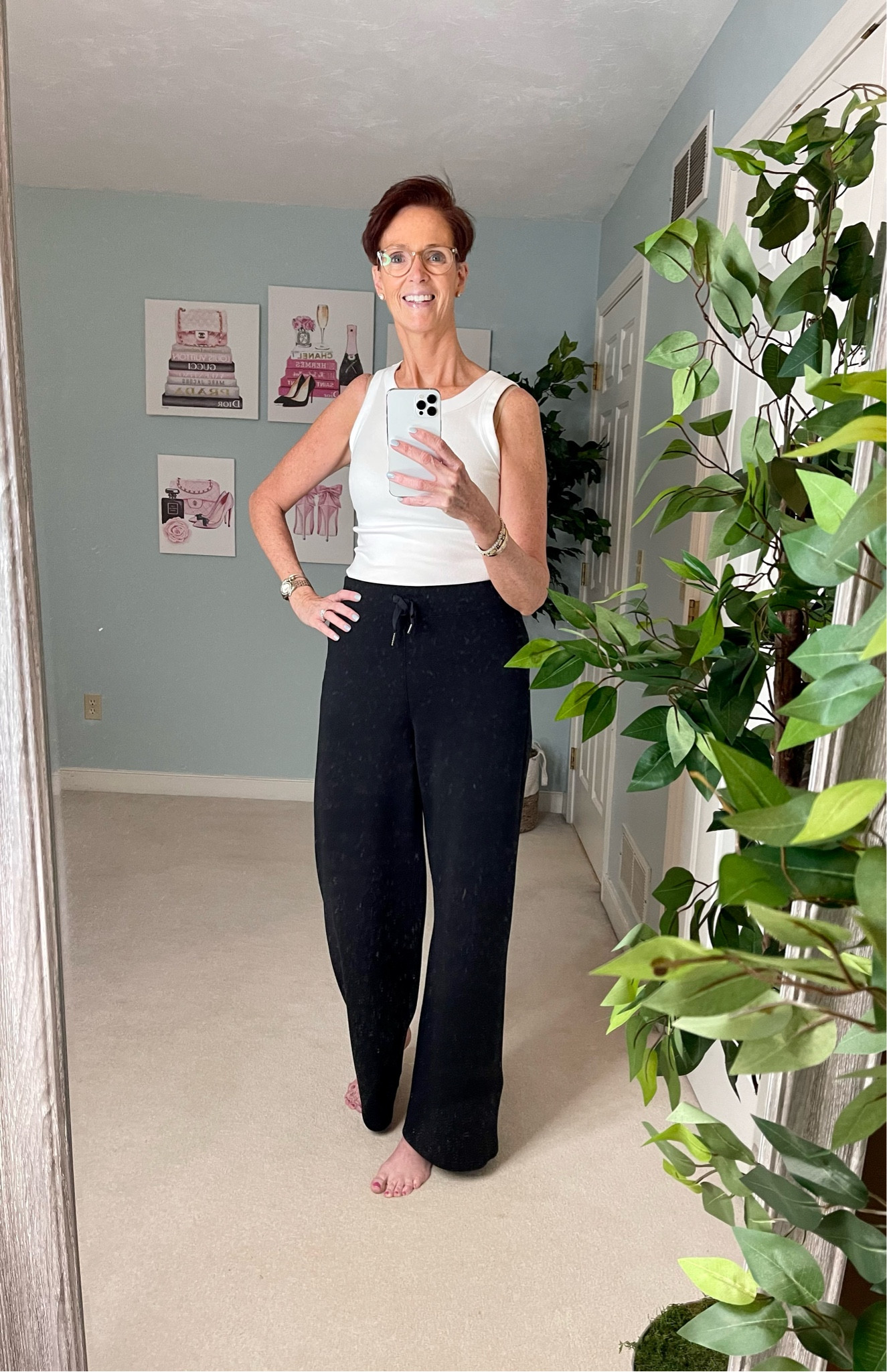 These are the Spanx wide leg full length air essentials. I have worn them traveling for almost every trip recently! They are amazing.

#LTKstyletip #LTKFind
