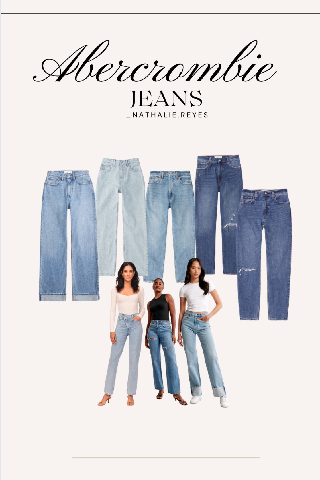Abercrombie Denim sale 25% off plus 15% at checkout with code suiteAF

#LTKfindsunder50 #LTKsalealert