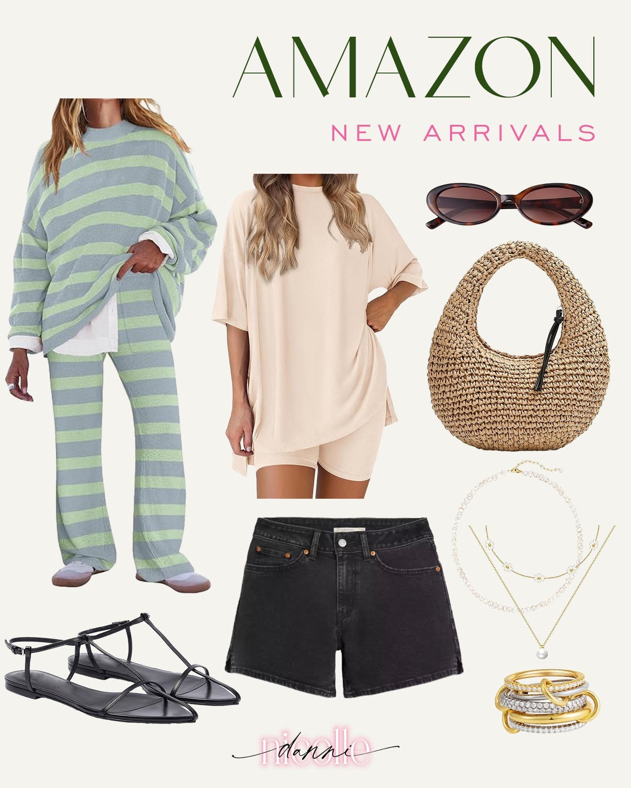 Amazon new fashion finds I’m loving! 

#amazonfashion

Amazon fashion. Amazon striped two piece set. Amazon free people style set. Amazon straw crescent tote. Amazon black denim shorts. Amazon trendy black strappy sandals. Amazon dainty necklaces  

#LTKSeasonal #LTKStyleTip #LTKFindsUnder100