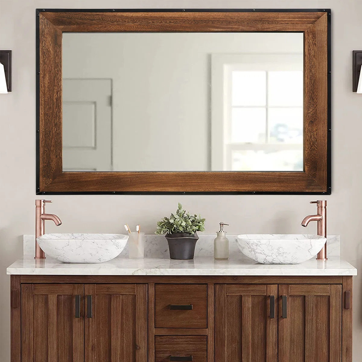 Callah Wood Wall Mirror | Wayfair North America