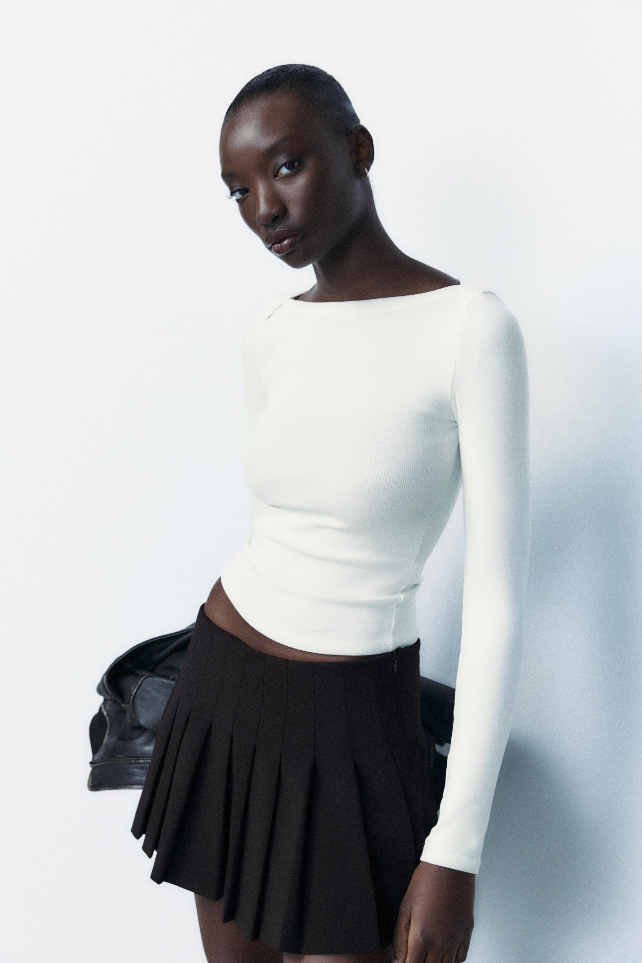 BOATNECK RIB SHIRT | Zara US