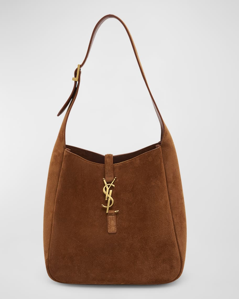 Le 5 A 7 Small Suede Hobo Shoulder Bag | Neiman Marcus